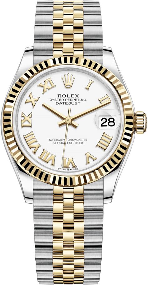 278273 White Roman Jubilee Rolex Datejust 31mm .